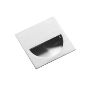 Square Flush with Half Moon Pull