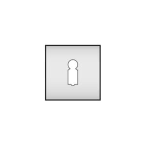 Square Keyhole Escutcheon